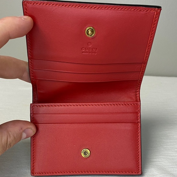 Gucci Cherry GG Supreme PVC Wallet - Picture 9 of 12